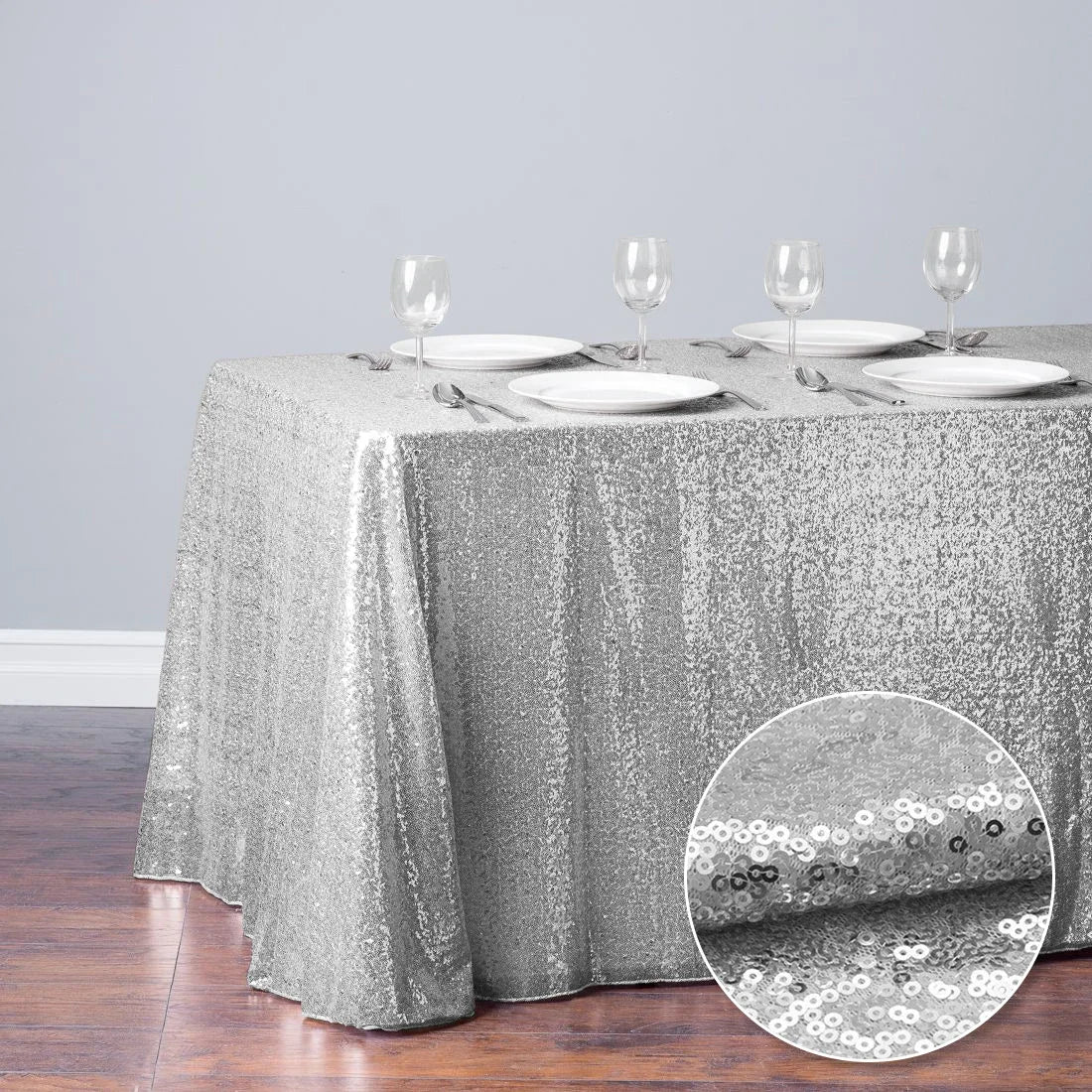 120x180cm Sequin Table Cloth Rectangular Table Cover Rose Gold Glitter Tablecloth For Wedding Birthday Party Home Decoration