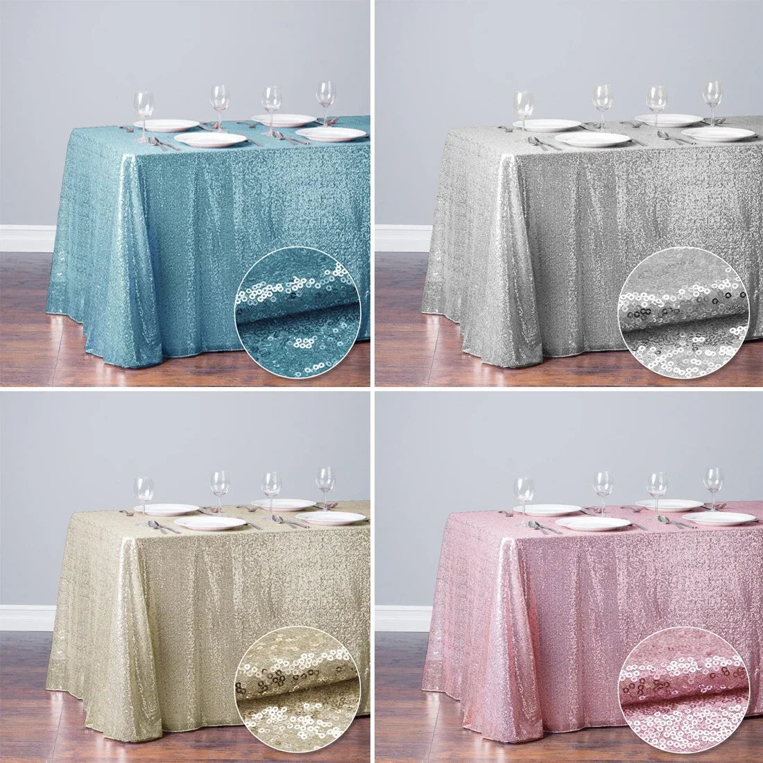 120x180cm Sequin Table Cloth Rectangular Table Cover Rose Gold Glitter Tablecloth For Wedding Birthday Party Home Decoration