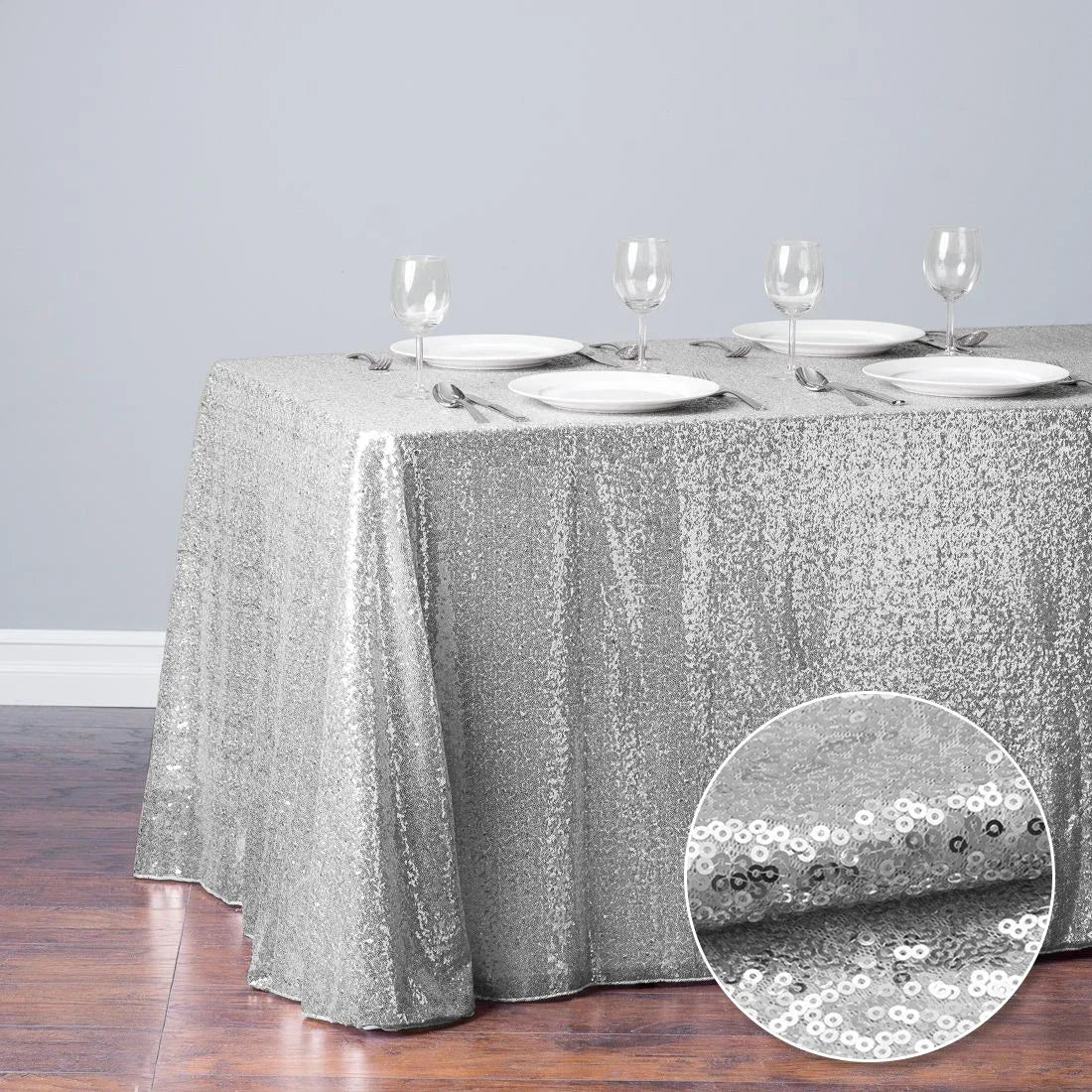 120x180cm Sequin Table Cloth Rectangular Table Cover Rose Gold Glitter Tablecloth For Wedding Birthday Party Home Decoration